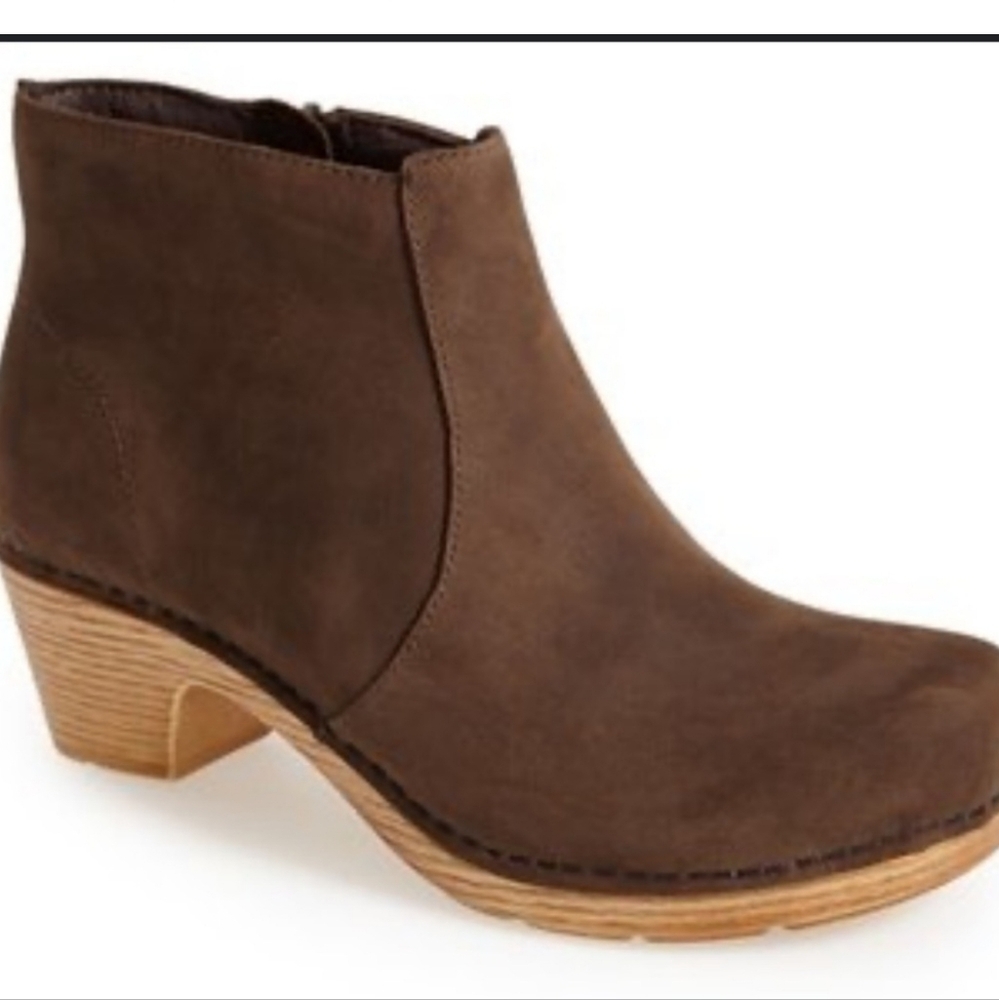 DANSKO Brown Suede Ankle Boots 36